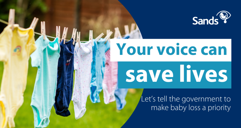 Your voice can save lives. Let's tell government to make baby loss a priority 