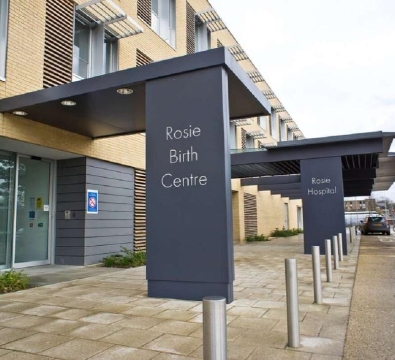 The front entrance of a maternity hospital.